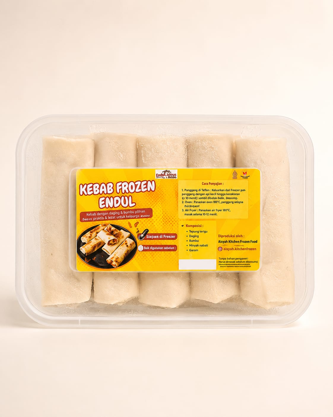 Kebab Frozen Endul Kemasan Kotak